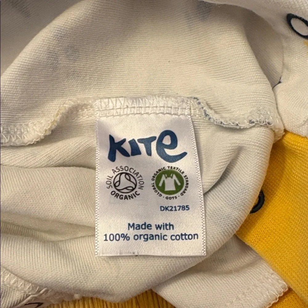 Kite Yellow and Blue Animal Print Newborn One Piece - never used!